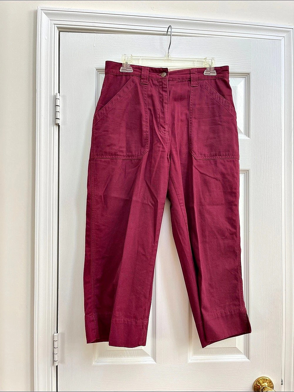 Wide Leg Pants in Red